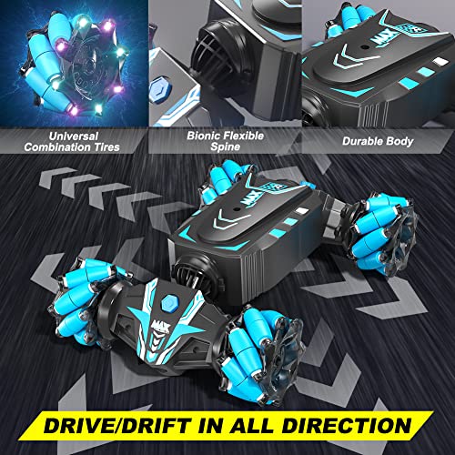 Travel remote control stunt twist car