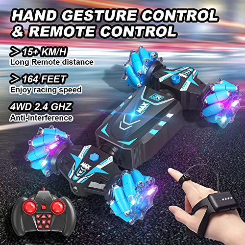 Travel remote control stunt twist car